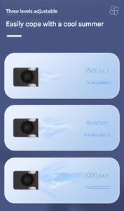 พัดลมคล้องคอแบบพกพา GONGTIAN W920 มอเตอร์ไร้แปรงถ่านทรงพลัง แบตเตอรี่แบบชาร์จได้ ตัวเครื่องทำจากพลาสติก ใช้งานกลางแจ้งได้ พร้อมปุ่มควบคุม - Product Image 5