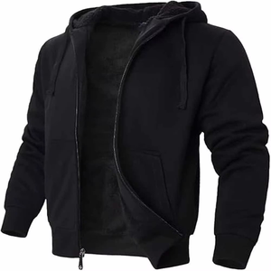 Sweat à capuche zippé en polaire personnalisé 2026, décontracté, uni, ample, brodé, respirant et écologique - Product Image 1