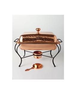 Moderno Calentador de Comida de Acero Inoxidable con Acabado Espejo, con Soporte y Quemador de Gas, Ecológico para Uso en Servicios de Catering - Product Image 1