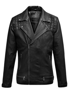 แจ็คเก็ตหนังไบค์เกอร์ไอรอนวูด - Product Image 1