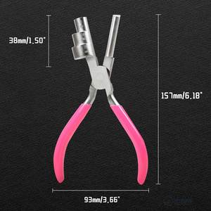 3 Step Bail Making Pliers Stainless Steel <b>Wire</b> Bending Looping Jewelry Making Tool Multi Size Precision <b>Craft</b> Durable Comfort - Product Image 6