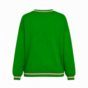 Alpha |   Kapa |   Sweat-shirt Alpha Sorority pour femme, col en V, pull à col rond, pull universitaire, jersey brodé grec surdimensionné - Product Image 4