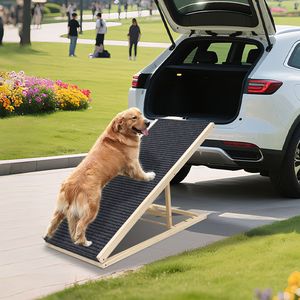 Rampa per Cani Extra Larga AGGIORNATA per Letto, Superficie in Gomma Antiscivolo, Ottima Trazione, Rampa per Animali Domestici per Cani di Piccola Taglia per Salire sul Divano e in Auto - Product Image 4