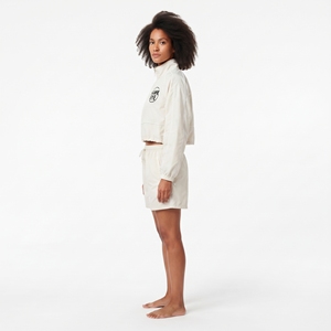 Ensemble survêtement coupe-vent deux pièces personnalisé pour femme, veste à capuche zippée et short - Product Image 6