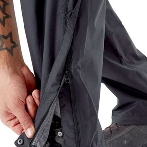 <b>Men</b> Waterproof Windproof Rain Pants <b>Elastic</b> <b>Waist</b> Outdoor Hiking Cycling <b>Trousers</b> Lightweight Quick Dry <b>Men's</b> Nylon Shell - Product Image 2