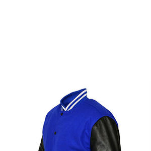 Blousons universitaires pour hommes en cuir imprimé sur mesure, respirants, à manches longues, avec corps en laine, style urbain, vêtements d'hiver longs, vente en gros - Product Image 5