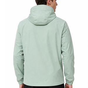 Premium Men's Windbreaker <b>Jacket</b> Two Tone Contrast Side Panel <b>Waterproof</b> Sleeve <b>Light</b> Green Outdoor <b>jacket</b> - Product Image 4