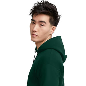 Sudadera con Capucha Color Borgoña para Hombre, Sudadera de Color Sólido con Logotipo Personalizado - Product Image 4