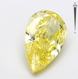 Diamante Cultivado en Laboratorio con Certificación IGI, 4.37 CT, Corte Pera Modificado, Color Amarillo Intenso Fantasía, Claridad VS1, CVD LG 799622666 para Joyería - Product Image 2