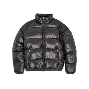 White Duck Jacket Men Short Shiny Thickened Outdoor Windbreaker Overcoats Hooded Collar Plus Size Zipper Nylon Winter - Product Image 1