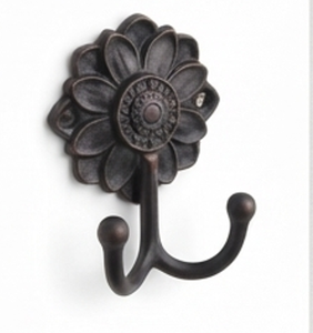 Premium Flower Design Wall <b>Hooks</b> Durable Metal Stylish Design Perfect <b>For</b> Home Bathroom Kitchen Storage And Organization - Product Image 4