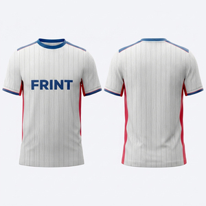 Camiseta Deportiva Personalizada con Nombre y Número, Diseño a Medida, Secado Rápido, Sublimación Térmica, 100% Poliéster, Cuello en V, Jersey para Esports - Product Image 3