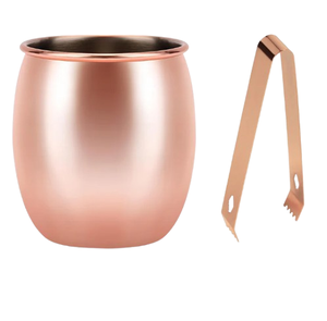 Grand seau à glace en acier pour champagne, seau à glace pour boissons, fournitures pour restaurants, seau à glace en cuivre métallique - Product Image 2