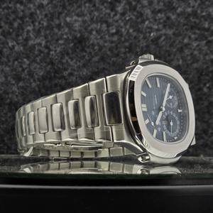 Reloj Mecánico Automático de Lujo para Hombre, con Esfera Azul Analógica con Relieve, Fase Lunar, Reserva de Marcha, Acero Inoxidable - Product Image 3