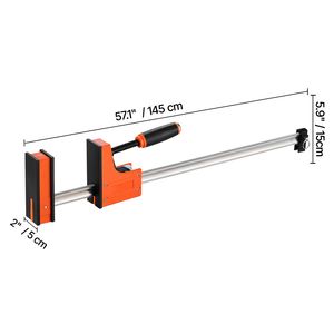 Lot de 2 serres-joints parallèles pour le travail du bois de 36 pouces, serre-joint P F haute résistance avec limite de charge de 1500 lb - Product Image 5