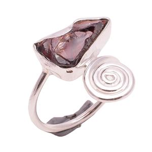 Bague en argent grenat 925, bijoux en argent sterling pour femmes et filles, pierres précieuses naturelles, bagues en argent sterling, grossistes - Product Image 1