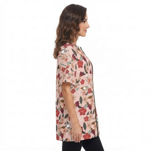 Bata de Peluquería Profesional Impermeable con Cintura Ajustable y Cremallera, Bata de Peluquería Estampada, Capas de Barbero - Product Image 4