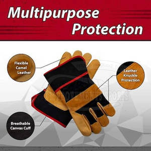 ถุงมือทำงานหนังกันลื่น - Product Image 4