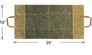 Bolsa de transporte de leña de estilo casual, de lona encerada, con asas de cuero, ligera, plegable, a prueba de olores, para uso en chimeneas. - Product Image 6