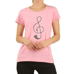 เสื้อยืดทรงคลาสสิคทันสมัย ดีไซน์เก๋สำหรับใช้ในชีวิตประจำวัน เสื้อยืดผู้หญิงทรงปกติ OEM สไตล์ลำลอง เสื้อยืดแฟชั่นทรงปกติสำหรับผู้หญิง - Product Image 1