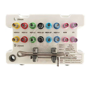 Kit de prothèse dentaire manuel en acier inoxydable de qualité médicale avec outils de précision et finition satinée lisse - Product Image 6
