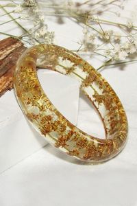 Brazalete de Resina Brillante con Diseño de Remolino, Brazalete de Resina con Flujo de Color, Brazalete de Resina con Bucle, Brazalete de Arte Moderno - Product Image 3