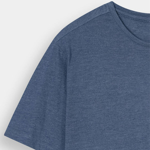 Fournisseur de t-shirts pour hommes en coton 100% uni avec logo personnalisé, manches courtes, col rond, vêtements vierges, OEM ODM, fabricant en gros - Product Image 2