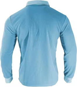 Polo de alta calidad para hombre, de color sólido, manga corta, sin arrugas, de secado rápido, tela elegante, informal, para uniformes de negocios. - Product Image 4