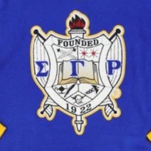 เสื้อสเวตเตอร์คอวีปักลายตราสัญลักษณ์ Sigma Gamma Rho Sorority สีน้ำเงิน สำหรับผู้หญิง  งานถักตัวอักษรกรีก สไตล์ลำลอง แฟชั่นนักศึกษา  แบบสั่งทำพิเศษ - Product Image 6