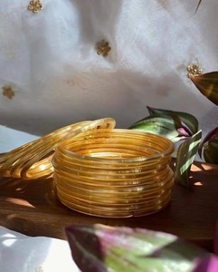 Premium Trendy Gelly Bangles Pearl Emerald Cut Bangles for Women's Wedding at Wholesale Price - Product Image 3
