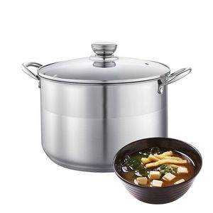 หม้อซุปอเนกประสงค์ขนาด 12 ควอร์ต พร้อมฝาแก้ว สำหรับซุป/อาหารตุ๋น - Product Image 1