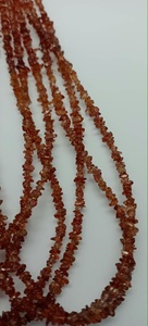 Saphir orange naturel poli, copeaux bruts non taillés, perles de 3*4mm à 4*5mm, pierres précieuses en vrac pour la fabrication de bijoux, fournitures d'artisanat, vente en gros - Product Image 3
