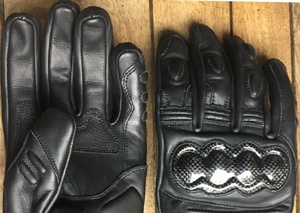 Gants de moto en cuir de haute qualité, respirants, avec poignées antidérapantes, pour motocross, extérieur, manches courtes, unisexes - Product Image 4