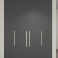 Meuble de cuisine moderne en MDF sur mesure avec finition bois et îlot en marbre/quartz pour projets hôteliers et d'appartements OEM