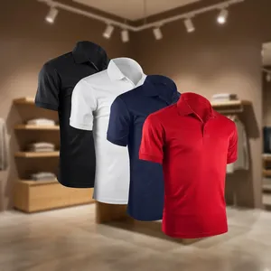 Premium Mens Knitted Texture <b>Polo</b> T <b>Shirt</b> Slim Fit Retro Design Breathable Fabric Short Sleeve <b>Vintage</b> Fashion Casual Wear - Product Image 3