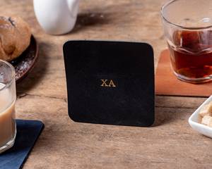 OEM Custom Brand <b>Full</b> Grain Buffalo Leather Coasters Set Vintage Handcrafted Drink Cup Placemats Manufacturer LC-0051C - Product Image 1