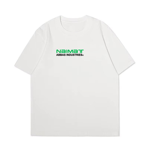 เสื้อยืดผู้ชายแฟชั่นลำลองทรงโอเวอร์ไซส์ ผ้าฝ้ายสีขาว พิมพ์ลายดิจิทัล แขนสั้นทรงหลวม ผ้าถัก - Product Image 3