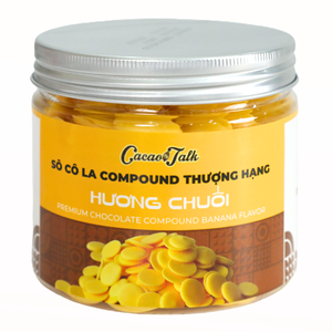 Chocolat Exotique Vietnamien Composé avec Biscuits de Boulangerie HALAL OEM/ODM Boutons de Chocolat à la Banane et au Cacao 1KG Expédition Mondiale - Product Image 1