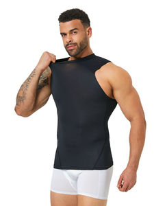 Débardeur de sport GYM pour homme, compression musculaire, léger, extensible dans quatre directions, séchage rapide, dos en tissu mesh respirant - Product Image 1