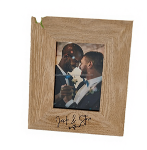 Cadre photo de table en MDF de luxe fait main, double face, personnalisable avec impression UV - Product Image 6