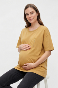 Camiseta de Maternidad de Alta Calidad para Mujer, Camiseta de Lactancia con Hombros Caídos, Camiseta Holgada de Maternidad para Mujer - Product Image 3