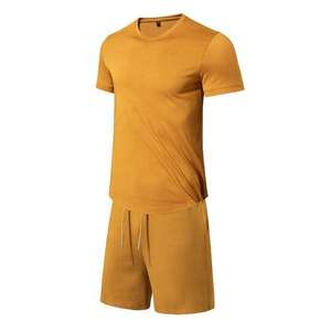 Vente en gros directe usine : Ensemble de survêtement 2 pièces pour homme, T-shirt et short personnalisés, ensemble T-shirt ample + short - Product Image 1