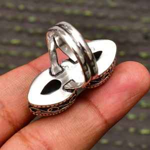 Handmade IGI Certified Luxury Blue Topaz <b>Ring</b> 925 Sterling Silver Multi Stone Natural Gemstone <b>Rhodium</b> Plated Jewelry for Women - Product Image 2