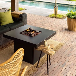 Brasero moderne autoportant en métal pour jardin et terrasse - Product Image 4