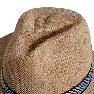 Handmade Natural Grass <b>Floppy</b> Straw Beach <b>Hat</b> Wide Brim UV Protection Unisex Ribbon Rope Summer <b>Hat</b> Private Label OEM ODM - Product Image 5
