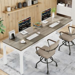 Scrivania Rettangolare per Conferenze Amministrative, Lunga Scrivania da Ufficio per Computer - Product Image 2