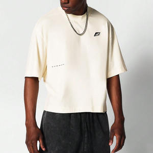 Camisetas de Algodón para Hombre al por Mayor, Camisetas de Gimnasio de Alta Calidad, Moda de 230g, Tallas Grandes, Lujo para Hombre y Mujer, Venta al por Mayor B2B - Product Image 1