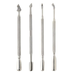 Outils 2026 pour l'art des ongles, accessoires antidérapants pour l'élimination des cuticules, 1 pièce, repousse-cuticules double tête en acier inoxydable pour manucure - Product Image 1