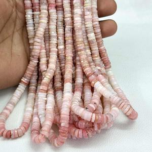 Neumático Heishi facetado de ópalo Rosa peruano Natural de 6mm y 7mm, venta al por mayor, hebra de cuentas de piedras preciosas para la fabricación de joyas, proveedor de piedras preciosas a granel - Product Image 3