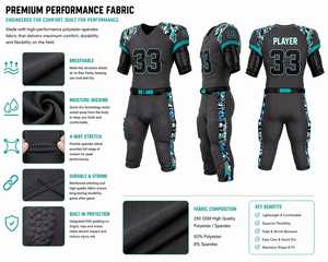 Uniforme de Fútbol Americano de Color Sólido al por Mayor de Fábrica, Uniforme de Fútbol Americano Personalizado de Secado Rápido - Product Image 5